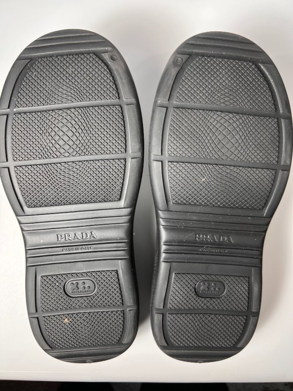 PRADA Black Mellow Rubber Mules Sz Women 7US 37EU LN - Picture 6 of 9